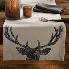 Deer Antlers Table Runner 16 X 54 Rustic Table Runners Table Runners Table Runner Diy