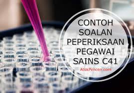 Penolong juruaudit gred w29 5. Contoh Soalan Peperiksaan Pegawai Sains C41 Atokpencen Com