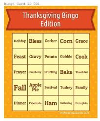 Thanksgiving Bingo Edition