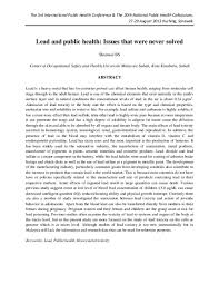 Malaysia healthcare services start to focus on the needs of the population rather than the traditional remedies. Pdf Lead And Public Health Issues That Were Never Solved Shamsul Bahari Shamsudin Academia Edu