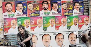 A policeman directs traffic standing before a display of election campaign posters of various candidates at nemom constituency in rahul gandhi said united democratic front (udf) is coming to power and the. Assembly Election Who Did Kerala Vote For This Is What The Players Think Kerala Election News Onmanorama