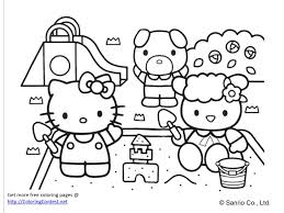 Print free hello kitty coloring sheets and her friends for coloring. Free Hello Kitty Coloring Book