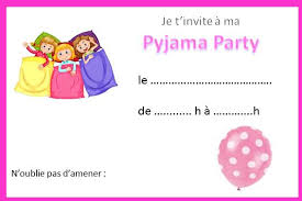 Voilà, enfin le collège et l'entrée en 6e, que de chemin parcouru depuis sa première année de nous vous proposons une belle carte d'anniversaire gratuite à imprimer pour qu'il puisse fêter ses 10 ans de bien belle façon, une carte dorée. Anniversaire Pyjama Party Fille Soldes En Image