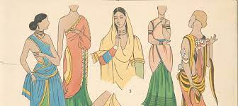 India gained independence and witnessed partition. Illustrations Indian Women S Fashion From The Early 20th Century And Before