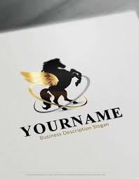Checkout our list of apps for ios and android. Online Logo Maker Free Winged Horse Logo Template