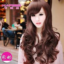 Embrace your curly hair with this shaggy hairstyle that's low maintenance and timeless. Korean Fashion Girls Long Curly Hair Wig Wig Wholesale Wig Platinumwig Stand Aliexpress