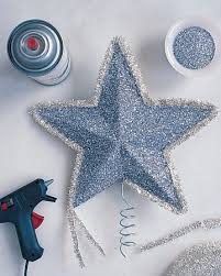 Glittery Star Crafty Girl Diy Christmas Tree Christmas Tree Star Christmas Diy
