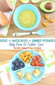 Egg Avocado Sweet Potato Baby Puree 6m Buona Pappa Recipe Baby Food Recipes Pureed Food Recipes Baby Puree Recipes