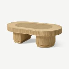 Shop for center table online at best prices in india at amazon.in. Azrou Oval Coffee Table Natural Cane Beautiful Affordable Coffee Tables Online