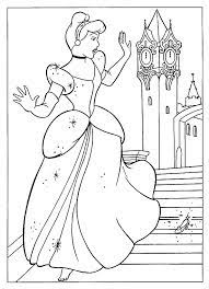 Kleurplaten van de disney prinsessen. Cinderella Coloring Pages Prinses Kleurplaatjes Assepoester Disney Prinsessen