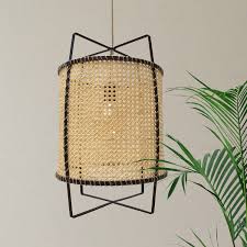 Cane Rattan Pendant Light Bamboo Lamp Boho Fixture Modern Etsy Rattan Pendant Light Bamboo Lamp Rustic Pendant Lighting