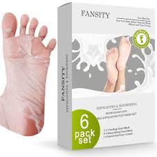 Buy Fansity Foot Peel Mask 6 Pack Exfoliating Nourshing Peeling Foot Mask For Cracked Heels Dead Skin Calluses Remover Baby Soft Smooth Feet Care 3 In 1 Natural Foot Care For Men Women Online