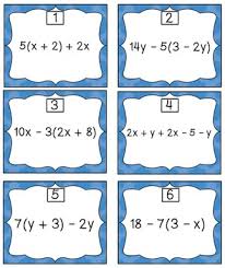 Want to help support the site and remove the ads? Simplifying Algebraic Expressions Task Card Activity Scoot Tpt