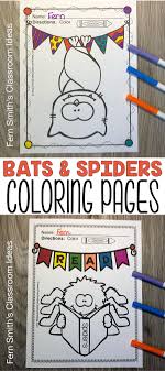 My Bats And Spiders Coloring Pages Are Perfect For Your Classroom For October In 2020 Bat Coloring Pages Spider Coloring Page Coloring Pages