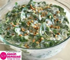 Semiz Otu Fistikli Yogurtlu Garnitur Gida Yemek