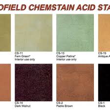 scofield acid stain color chart yelp