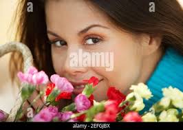 Close-up photography Beautiful bouquet of yellow peonies. The work of the  florist. Flower delivery Stock Photo