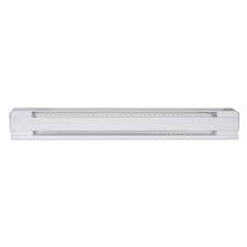 Baseboard heater cabinet may need slight adjustment. Stelpro 48 Inch 1000w 240v Electric Baseboard Heater In White The Home Depot Canada