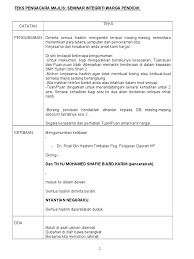 Check spelling or type a new query. Teks Pengacara Majlis
