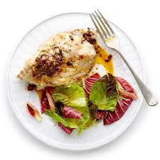 The entrée or main course (usually roast meat or fowl and vegetables). Fish Main Dish Recipes Myrecipes