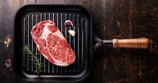 How 'bout a nice, juicy steak? Pittsburgh Is Famous For Many Things Steel Mills Football And Pittsburgh Style Steak The P Pittsburgh Style Steak Cooking Steak On Grill Rare Steak Recipes