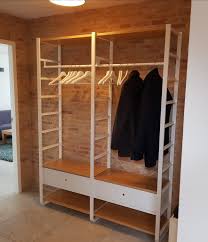 Ikea Elvarli Storage Hallway Open Wardrobe Ikea Elvarli Ikea Garderoben Ideen Elvarli