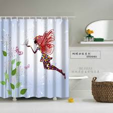 Shower Curtain A Beautiful Angel Shower Curtain Hooks Waterproof Polyester Fabric Bat Bathroom Shower Curtain Sets Bathroom Shower Curtains Shower Curtain Sets