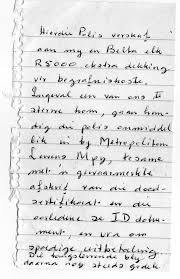 Begrafnis brief aan my pa. Nota Oor Begrafnispolis Pappa Herinneringe