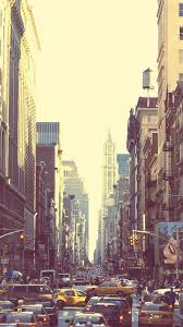 New York Busy Street Sunset Iphone 6 Wallpaper City Wallpaper New York City Manhattan New York Street