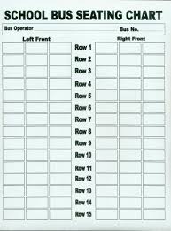 51 Correct School Bus Seating Chart Template