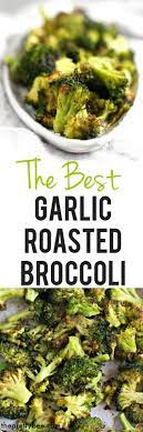 Super Tasty Garlic Roasted Broccoli The Pretty Bee Recipe Broccoli Recipes Garlic Roasted Broccoli Vegan Recipes Healthy
