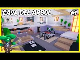 Casa Del Arbol Moderna Como Decorar La Casa Adopt Me Roblox Youtube In 2020 Cute Room Ideas House Cute House