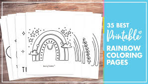 Each printable highlights a word that starts. 50 Best Rainbow Coloring Pages To Brighten Your Day World Of Printables