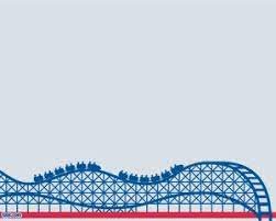 Roller Coaster Powerpoint Template Free Powerpoint Templates Roller Coaster Roller Coaster Theme Roller Coaster Decorations