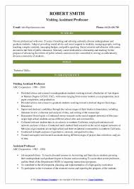 Assistant Professor Resume Samples Qwikresume
