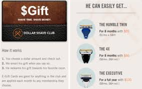 Pick your blades, other grooming products, and finish up. Dollar Shave Club E Gift Cards As Low As 10 Great Last Minute Father S Day Gift Hip2save