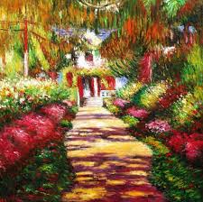 My visit to the beautiful monet's garden in giverny, france. Claude Monet Path In Monets Garden 80x80 Cm Oil Painting Ebay