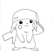 Pikachu A La Tres Tres Petite Maternelle Coloriage Pikachu Coloriage Kawaii Coloriage