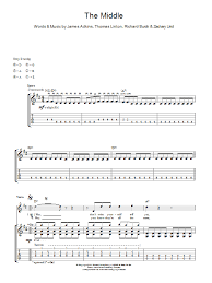 This is just a video with the song the middle by jimmy eat world, and it has the lyrics. The Middle By Jimmy Eat World Guitar Tab Guitar Instructor