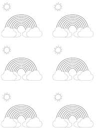 Printable drawings and coloring pages. Free Printable Rainbow Templates Large Medium Small