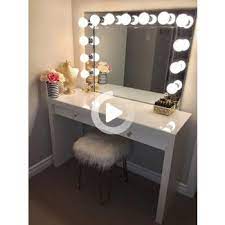 Stay far away from any mirror that uses yellow lights, as they can really skew your skin tone and make it hard to apply makeup. Makeup Vanity Table With Lighted Mirror You Ll Love In 2021 Visualhunt