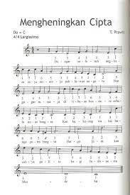 Not Balok Lagu Mengheningkan Cipta