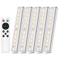 Compare click to add item good earth lighting 6 led battery operated motion sensor strip light to the compare list. Buy Szokled Under Cabinet Lighting Wireless Remote Control Led Closet Lights Battery Operated Kitchen Counter Light Bar Stick On Portable Magnetic For Wardrobe Hallway Stairs Timer Dimmable 3 Color Online In Vietnam