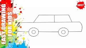 The width of the rectangle will depend on how big you want to make your car drawing. How To Draw A Car Easy And Simple For Kids Easy Step By Step Drawing Youtube