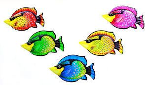 Isn't it fun to decorate your dining room with a beach theme? Buy Metal Fish Wall Art Decor Set Of 4 Ocean Themed Metal Art Wall Decor For Outdoor Or Indoor Home Bathroom Garden Pool Patio Deck Online In Vietnam B08fd4strr