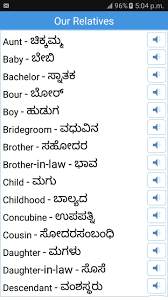 English kannada dictionary and translation. Daily Word English To Kannada For Android Apk Download