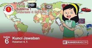 Kunci Jawaban Buku Tematik Tema 4 Kelas 6 Globalisasi Kurikulum 2013 Revisi Kurikulum Buku Kunci