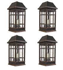 Elegant mission style lantern made from all weather poly plastic with seeded glass effect (not real glass). Lighting Pack Of 2 Smart Solar 3960kr1 San Rafael Ii Solar Mission Lantern Illuminated By 2 High Performance Warm White Leds In The Top And One Amber Led In The Pillar Candle