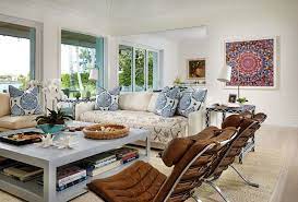 Palm Beach Meets West Coast Cobalt Gold Beach House Interior Design Beach House Design Affordable Interior Design