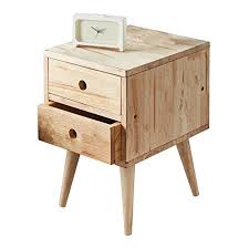 Pm Nightstands Solid Wood Bedside Table Drawer Cabinet Living Room Side Cabinet Side Corner Color Wooden Bedside Table Solid Wood Bedside Tables Wood Drawers